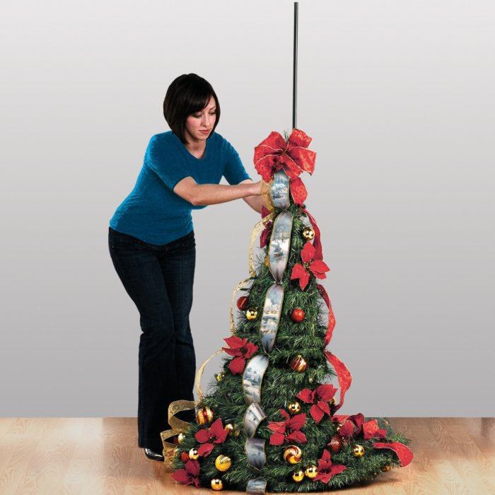 Kunstkerstboom met Verlichting en Realistisch Ontwerp, Onderhoudsvrij en Eenvoudig Op Te Zetten 2