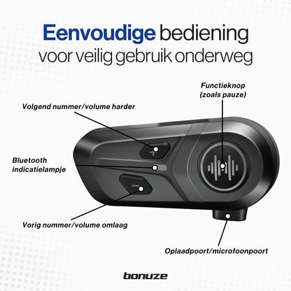 Bonuze L1 Pro Motorhelm Headset - Bonuze