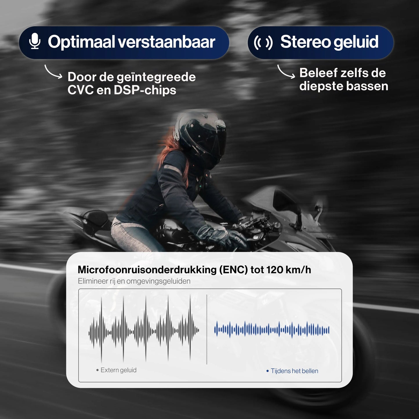 Bonuze L1 Pro Motorhelm Headset - Bonuze