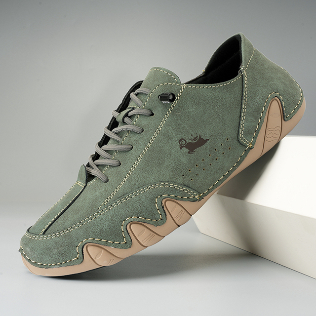 Leren Barefoot Schoenen met Flexibele Zool en Waterdichte Eigenschappen voor Unisex 11