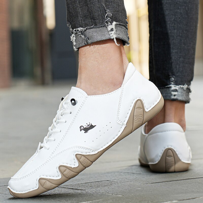 Leren Barefoot Schoenen met Flexibele Zool en Waterdichte Eigenschappen voor Unisex 3