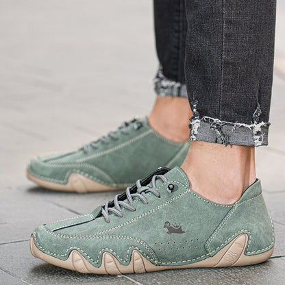 Leren Barefoot Schoenen met Flexibele Zool en Waterdichte Eigenschappen voor Unisex 7