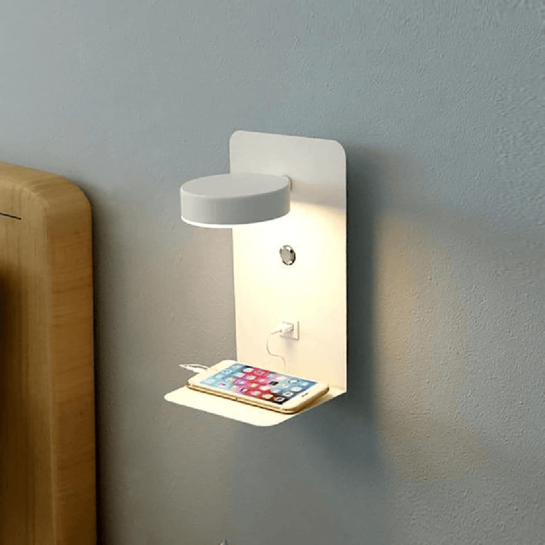 Moderne Nachtlamp met Draaifunctie en USB-C Oplaadbasis voor Slaapkamer 2