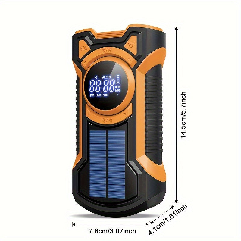Multifunctionele Noodradio met Handcrank en Zonnepaneel voor Buitengebruik 1