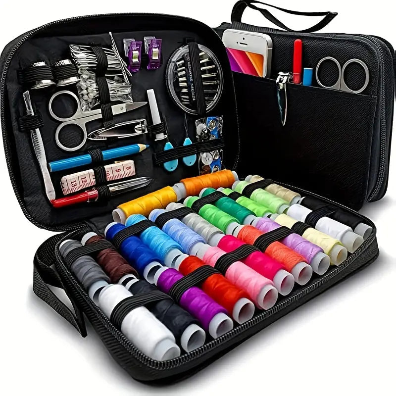 Naaiset met Gemengde Kleuren en Compleet Assortiment voor Kledingreparaties 0
