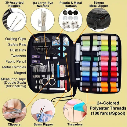 Naaiset met Gemengde Kleuren en Compleet Assortiment voor Kledingreparaties 5