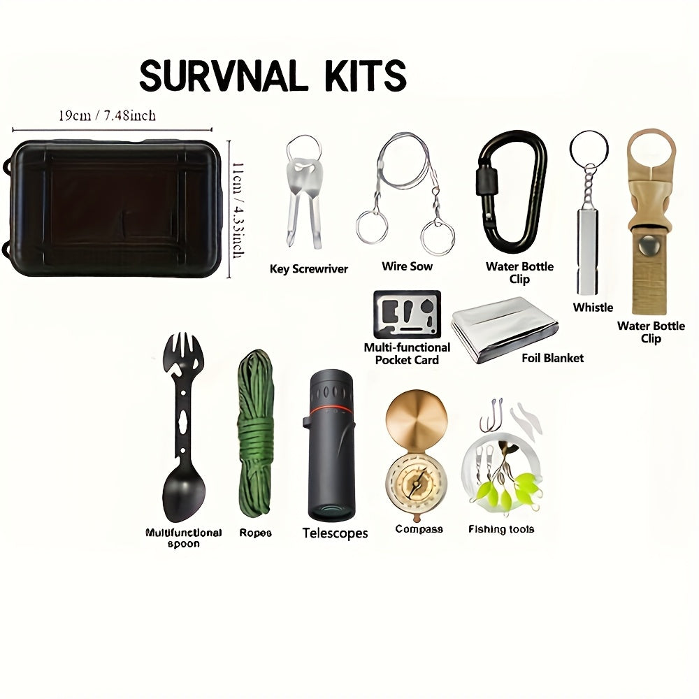 Outdoor Overlevingskit met Essentiële Tools voor Kamperen en Hiking 5