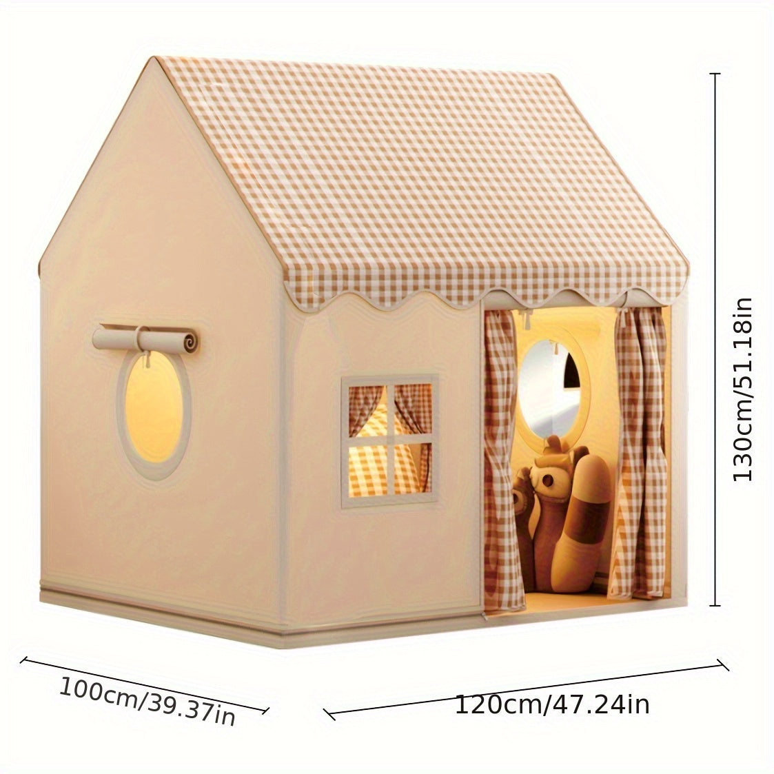 Ruim Binnenspeelhuis met Aantrekkelijke Kleuren en Creatieve Mogelijkheden 5