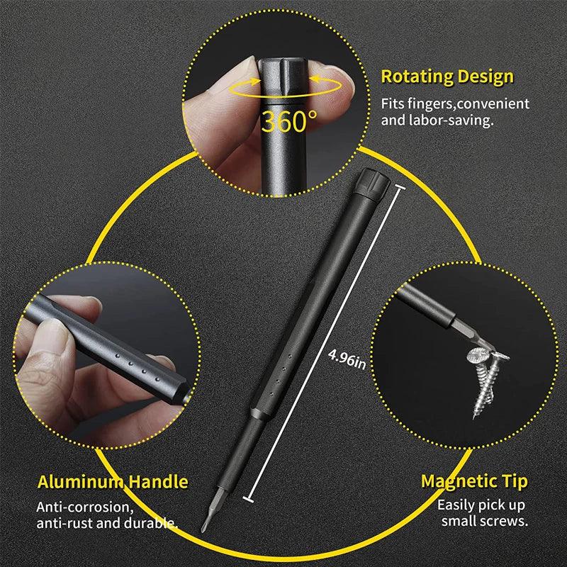 Schroevendraaierset van Chroom-Vanadium Staal met Magnetische Tips en Ergonomische Handgreep 3
