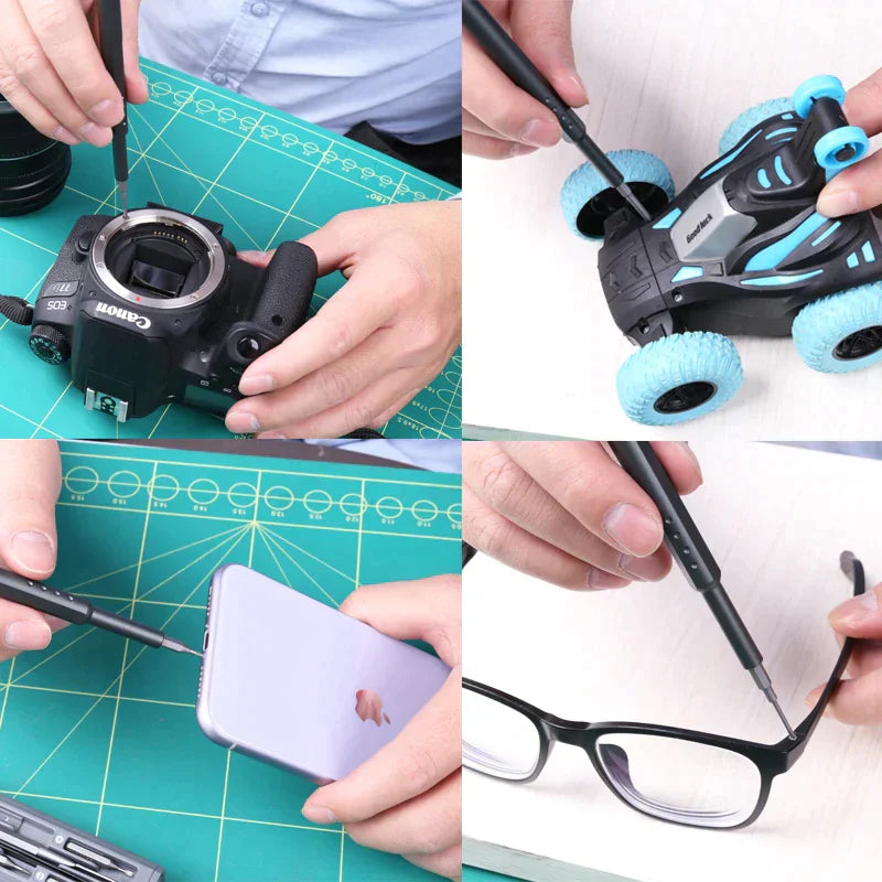Schroevendraaierset van Chroom-Vanadium Staal met Magnetische Tips en Ergonomische Handgreep 4