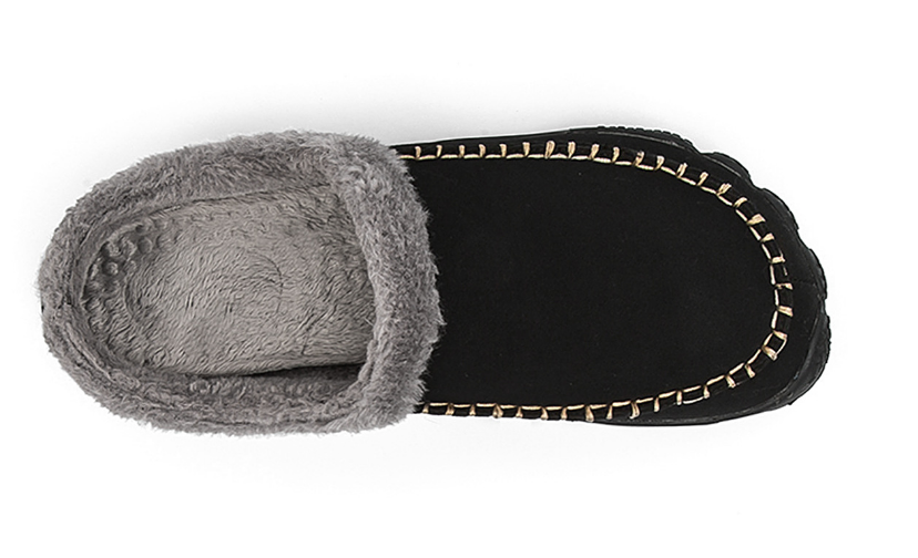 Stijlvolle Pantoffels Heren met Antislip Zool en Zachte Pluche Voering 2