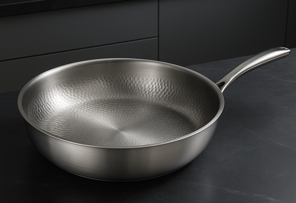 Titanium Koekenpan met Gelijkmatige Warmteverdeling en Hittebestendigheid tot 548°C 0
