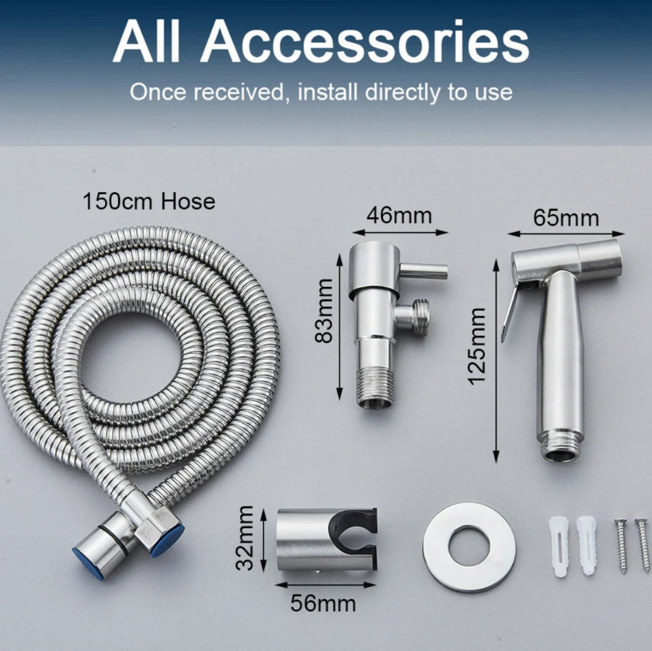 Toilet Bidet Sprayer met Instelbare Waterdruk en Slank Ontwerp voor Hygiëne 6