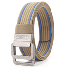 Kaki/Blauw rand