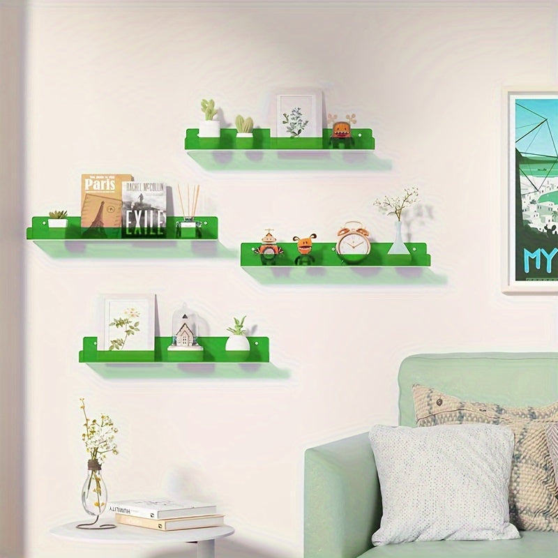 Acryl Wandplank Set van 2 Transparant voor Decoratie en Opbergen