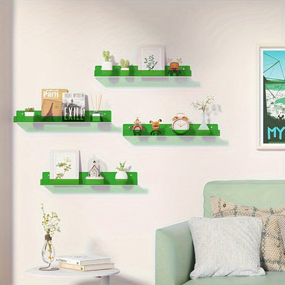 Acryl Wandplank Set van 2 Transparant voor Decoratie en Opbergen