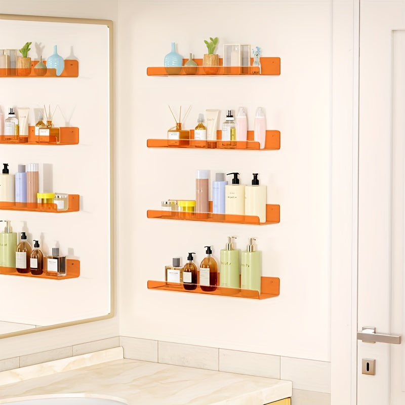 Acryl Wandplank Set van 2 Transparant voor Decoratie en Opbergen