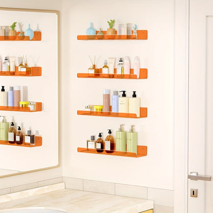 Acryl Wandplank Set van 2 Transparant voor Decoratie en Opbergen