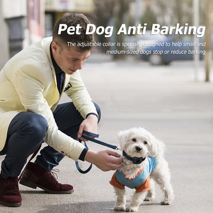 Anti-blaf Halsband voor Honden met Geluid en Vibratie Zonder Schok USB Oplaadbaar