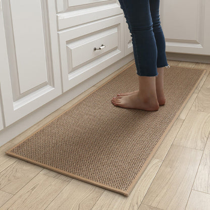 Antislip Deurmat Gevlochten Patroon Wasbaar voor Binnen en Buiten