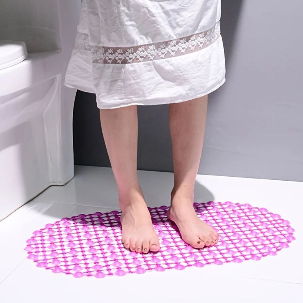 Antislip Douchemat voor Bad en Douche met Zuignappen Ovaal