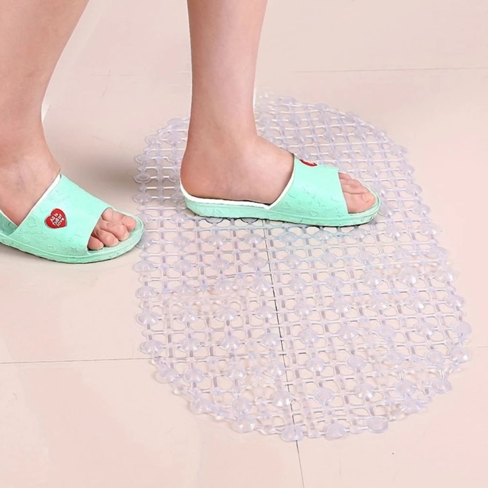 Antislip Douchemat voor Bad en Douche met Zuignappen Ovaal