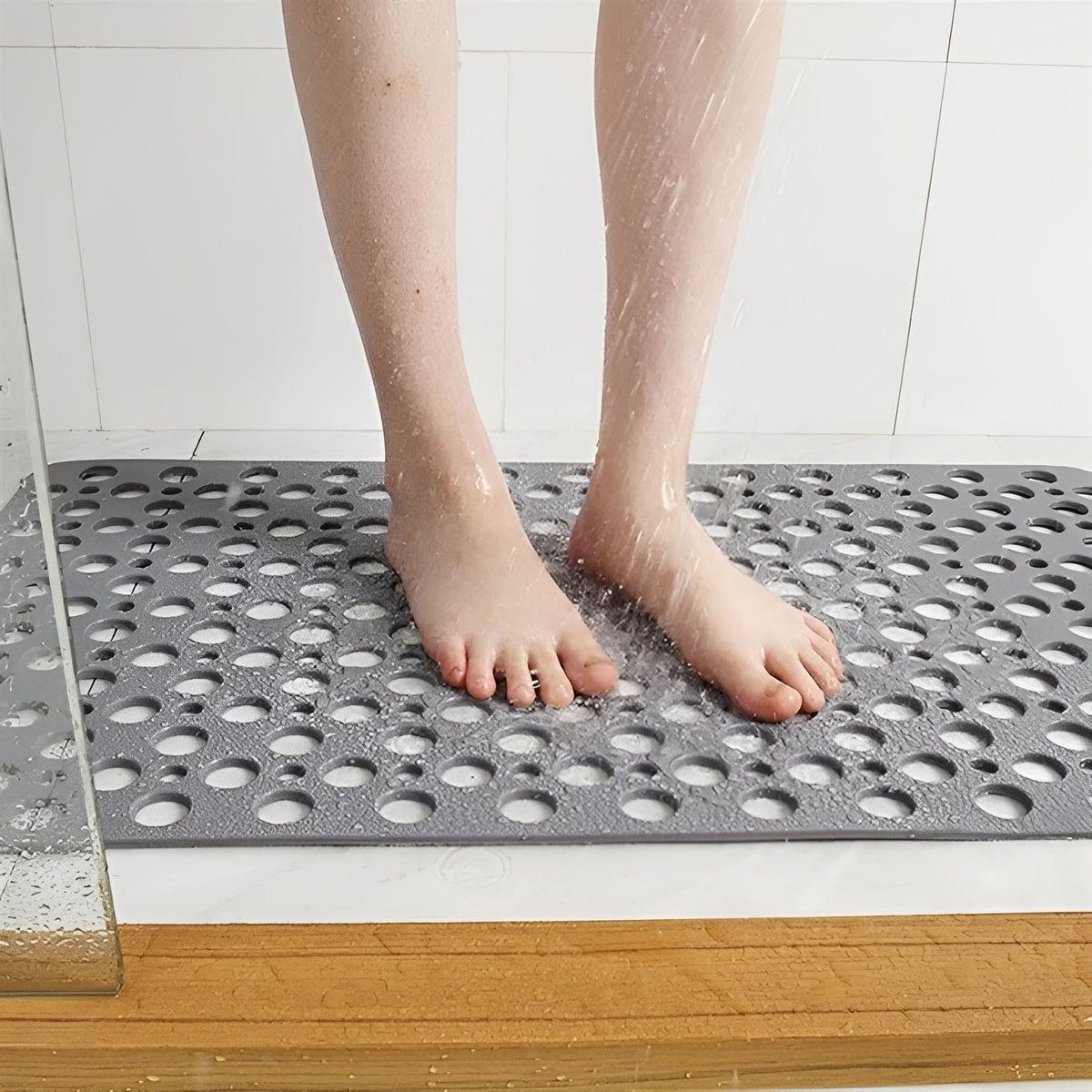 Antislip Douchemat voor Douche en Bad met Zuignappen