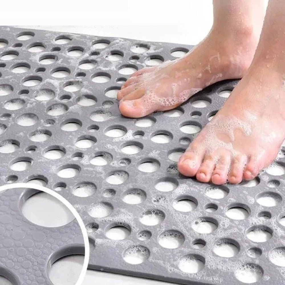 Antislip Douchematje met Zuignappen en Afvoergaten voor Douche en Bad