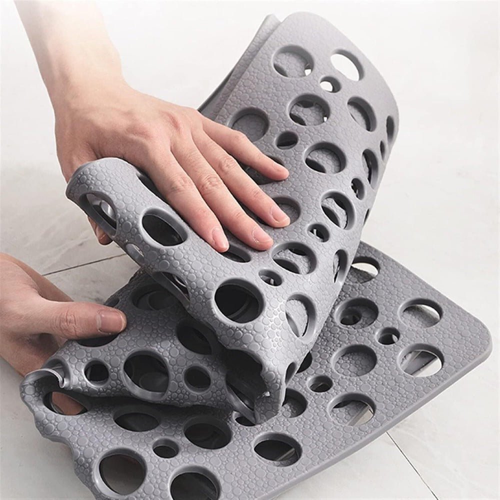 Antislip Douchematje met Zuignappen en Afvoergaten voor Douche en Bad