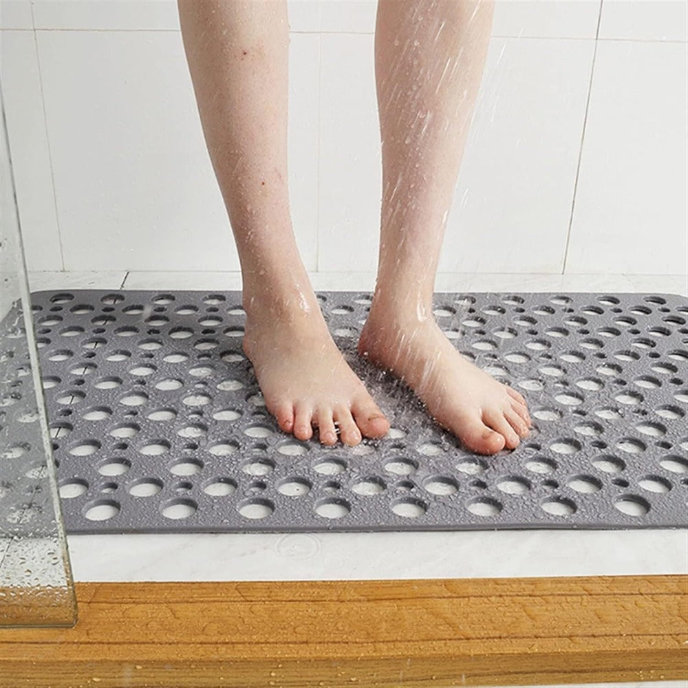 Antislip Douchematje voor Douche en Bad met Zuignappen en Afvoergaten
