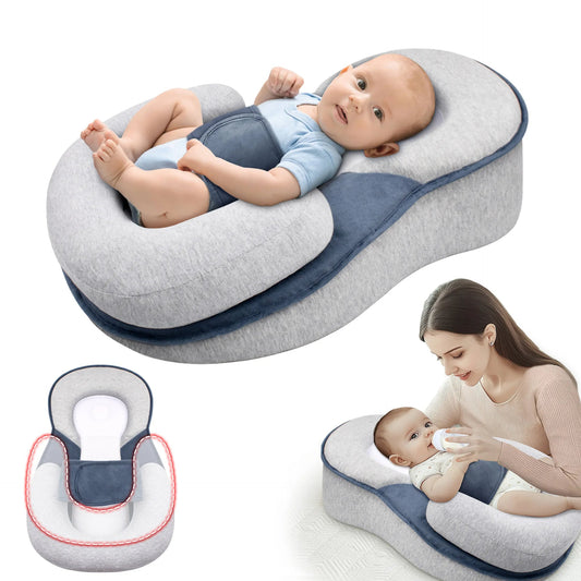 Babymatrasje Anti-Reflux Verhoogd met 15° Helling en Verstelbare Beenrol