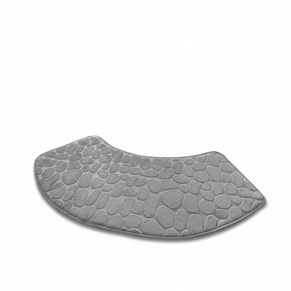 Badmat Antislip Gebogen Kiezelpatroon voor Hoekdouche en Bad