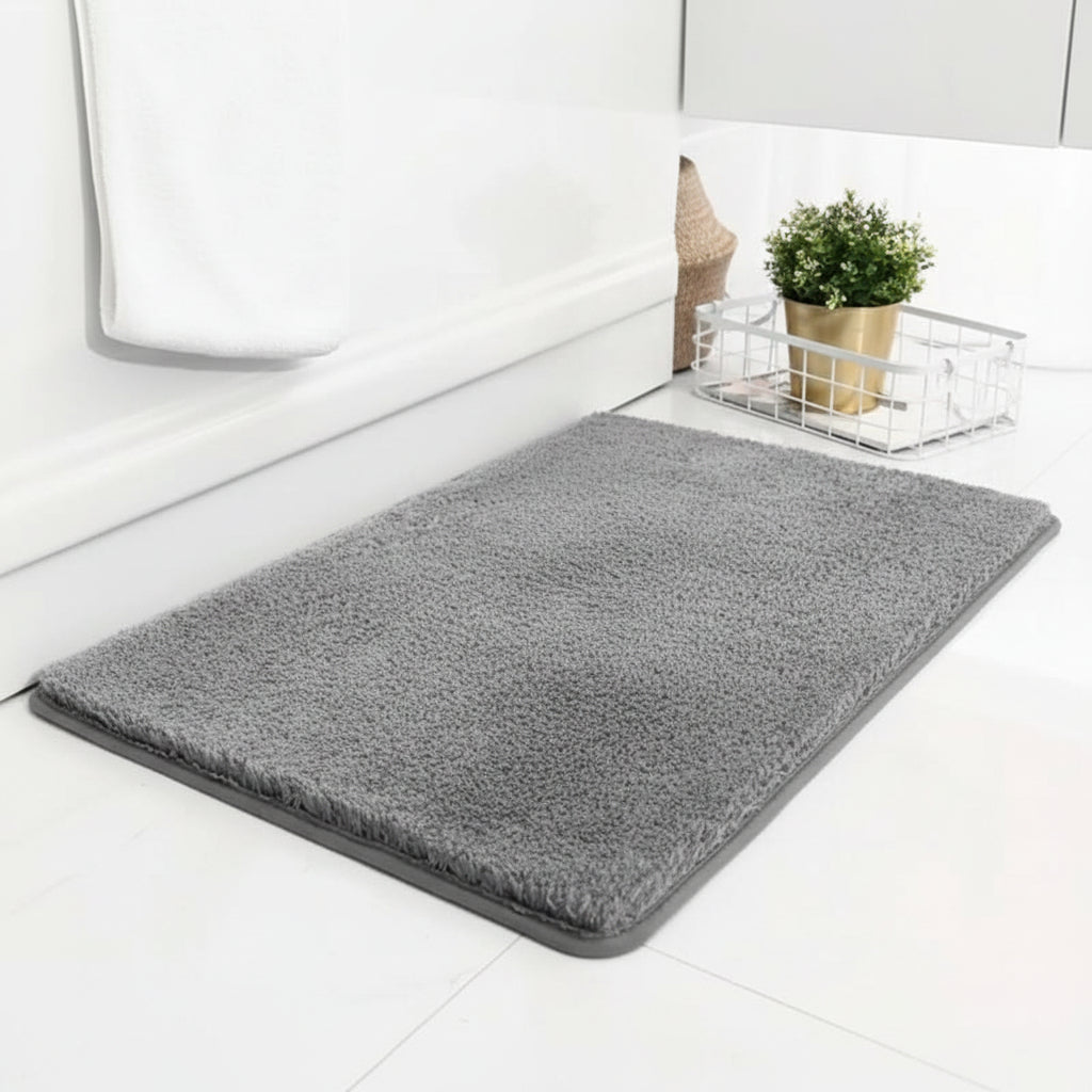 Badmat Antislip met Dikke Pluche Vloer en Snelabsorberende Onderkant