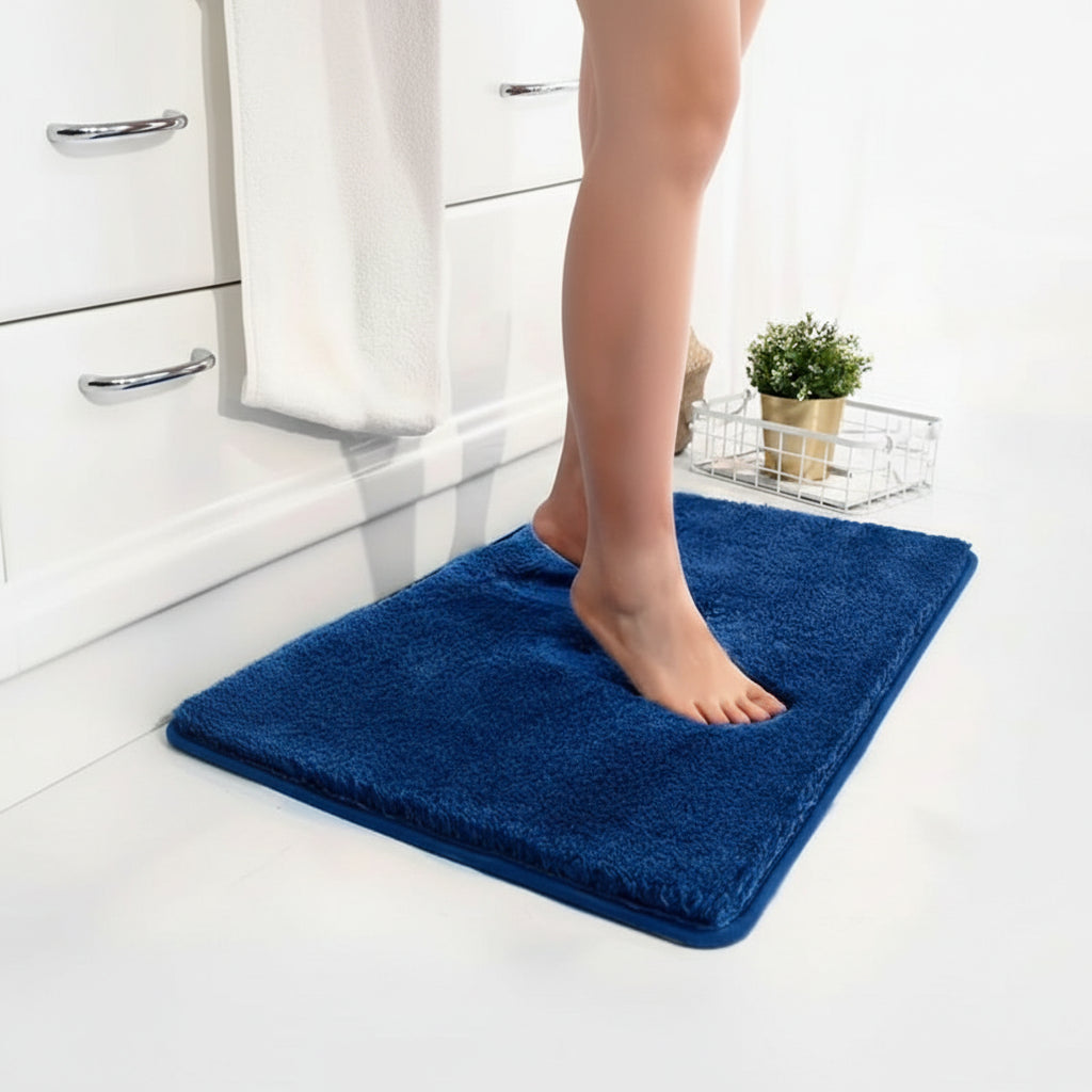 Badmat Antislip met Dikke Pluche Vloer en Snelabsorberende Onderkant
