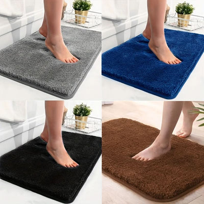 Badmat Antislip met Dikke Pluche Vloer en Snelabsorberende Onderkant