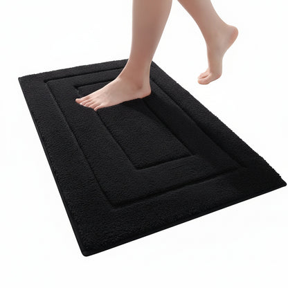 Badmat Antislip met Geometrisch Patroon en Absorberende Poolhoogte