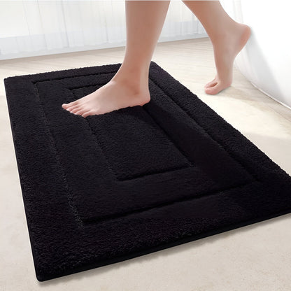 Badmat Antislip met Geometrisch Patroon en Absorberende Poolhoogte