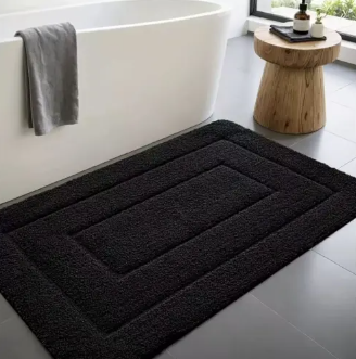 Badmat Antislip met Geometrisch Patroon en Absorberende Poolhoogte