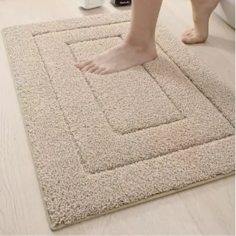 Badmat Antislip met Geometrisch Patroon en Absorberende Poolhoogte