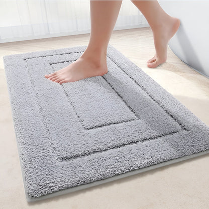 Badmat Antislip met Geometrisch Patroon en Absorberende Poolhoogte