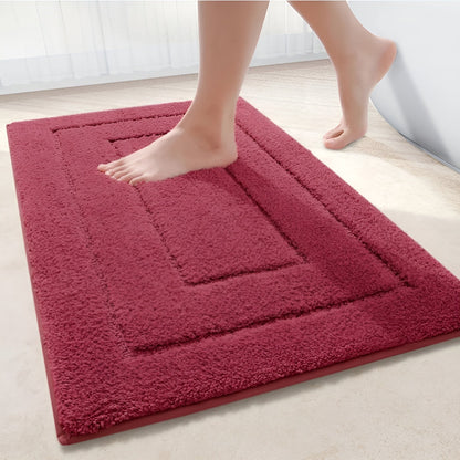 Badmat Antislip met Geometrisch Patroon en Absorberende Poolhoogte