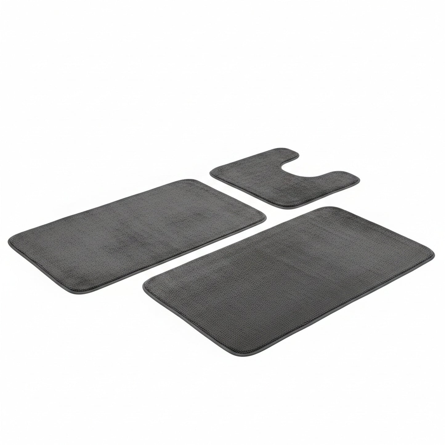Badmatten Set 3-delig met Memory Foam, Antislip en U-vormige Toiletmat