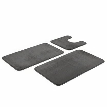 Badmatten Set 3-delig met Memory Foam, Antislip en U-vormige Toiletmat