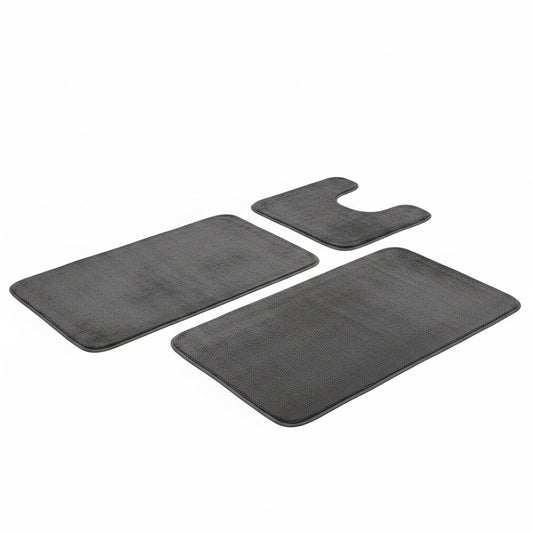 Badmatten Set 3-delig met Memory Foam, Antislip en U-vormige Toiletmat