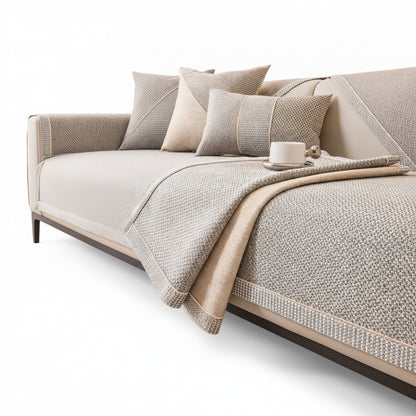 Bankhoes Antislip met Gewatteerd Oppervlak voor Bank en Fauteuil