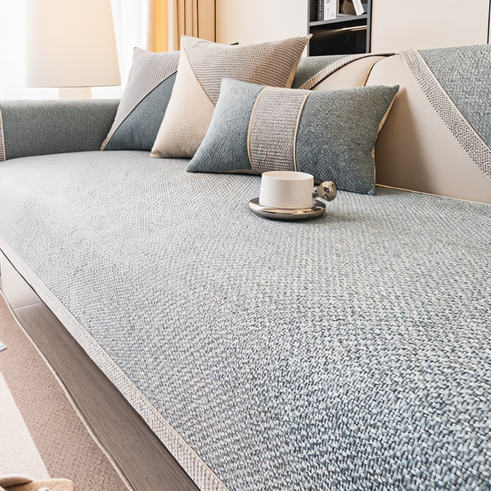 Bankhoes Antislip met Gewatteerd Oppervlak voor Bank en Fauteuil