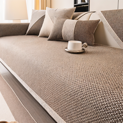 Bankhoes Antislip met Gewatteerd Oppervlak voor Bank en Fauteuil