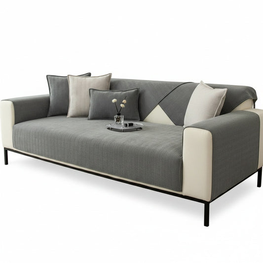 Bankhoes Antislip met Visgraatpatroon voor Tweezit en Driezit