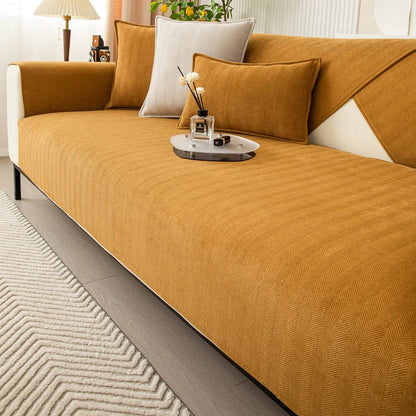 Bankhoes Antislip met Visgraatpatroon voor Tweezit en Driezit