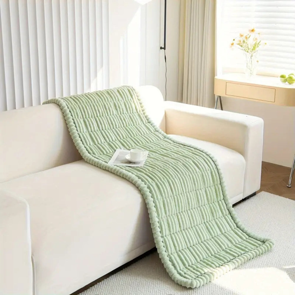 Bankhoes met Geplooide Rand en Anti-Slip Onderkant voor Sofa